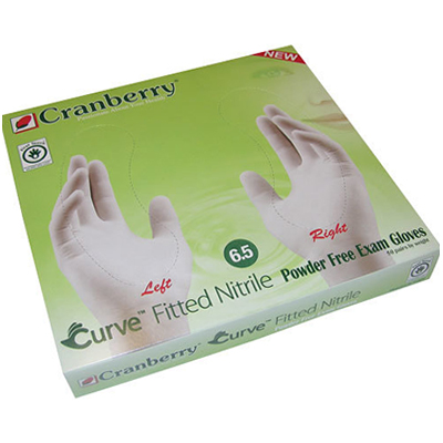 Cranberry Curve Nitrile Fitted Gloves