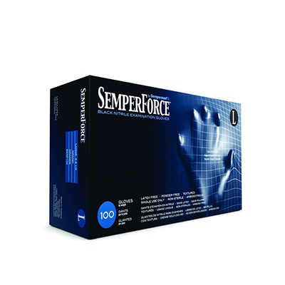 SemperForce Black Nitrile Gloves