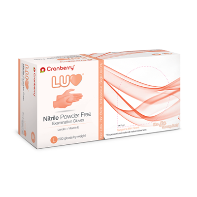 Cranberry LU Nitra Nitrile Medical Gloves